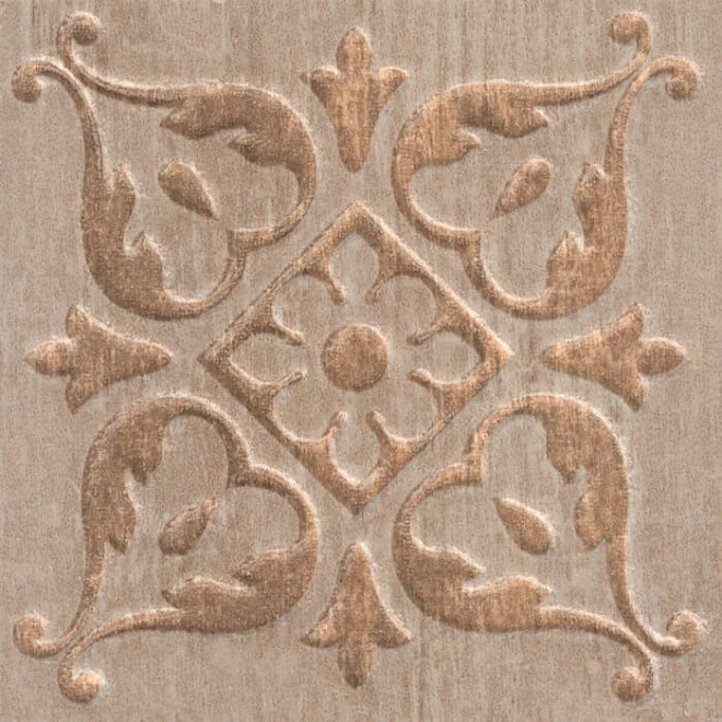 Плитка KERAMA MARAZZI Браш Вуд Вставка беж 9,9х9,9х8 арт.STG&#92;A482&#92;SG1550
