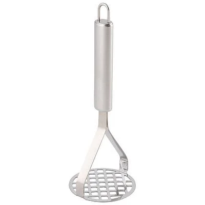Картофелемялка из нержавеющей стали MALLONY NIMBUS, 26х8,2 см, овальная ручка с подвесом Картофелемялка из нержавеющей стали MALLONY NIMBUS, 26х8,2 см, овальная ручка с подвесом