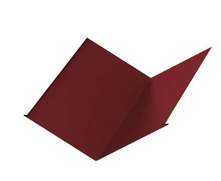 Ендова нижняя Norman RAL 3011 (красно-коричневый) (298*298) 0,5мм, длина 2 метра