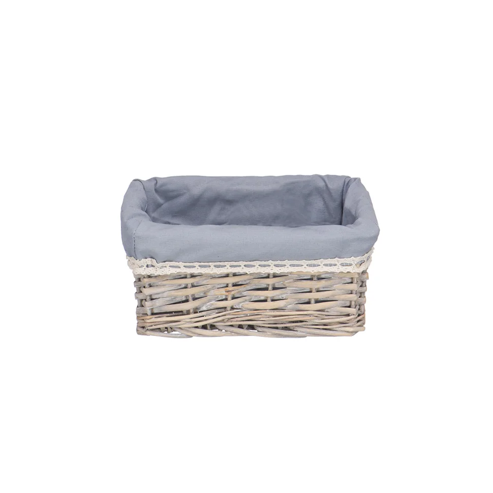 Корзина стеллажная "Лён", Д265 Ш180 В120, серый Корзина стеллажная "Лён", Д265 Ш180 В120, серый