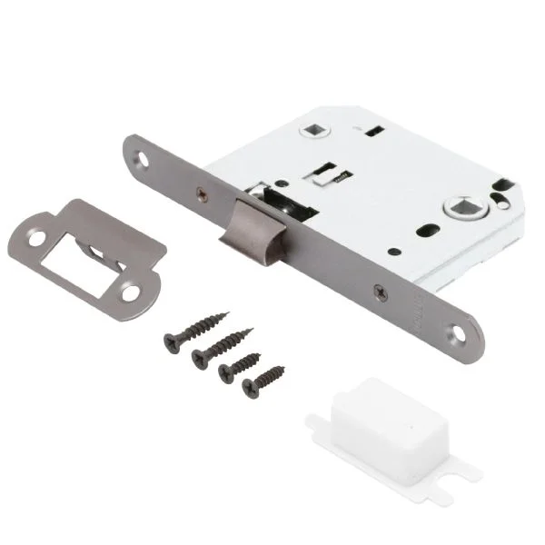 Защелка дверная АЛЛЮР АРТ L7050R MBN графит овальная планка18мм без ручек с фиксатором Защелка дверная АЛЛЮР АРТ L7050R MBN графит овальная планка18мм без ручек с фиксатором