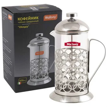 Кофе-пресс MALLONY "Olimpia" T046-600ML сталь