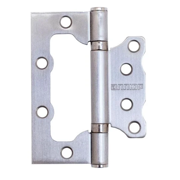 Петля накладная "БАБОЧКА" АЛЛЮР 100х75 2BB SNP 2,5мм матовый никель (2шт)