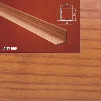 Порог АПУ 009 алюминиевый 1350*20*20 мм угловой внутренний (12 сосна)