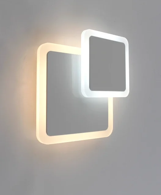 Бра светодиодное Geometria square 12W 2S-184х53-WHITE/WHITE-220-IP20_2021