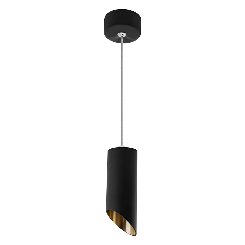 Подвес Feron MR16 35W 230V, черный, золото, D55*H125 ML1818