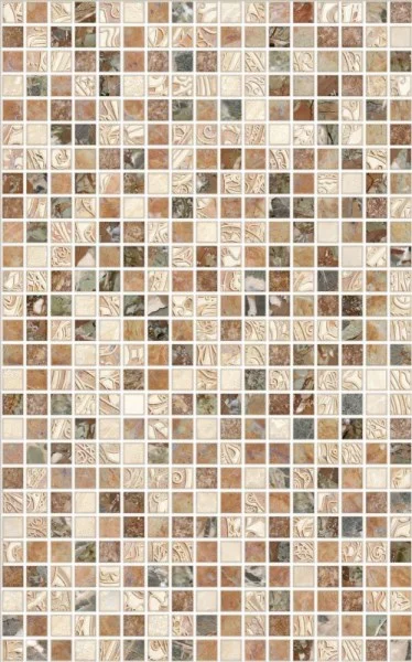 Плитка PiezaRosa Мозаика Нео (Коричневая темная) 25x40 арт.122863