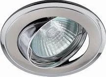 Светильник точечный ЭРА KL22 А SN/CH литой пов. "двойной контур" MR16,12V/220V, 50W сатин никель/хром*