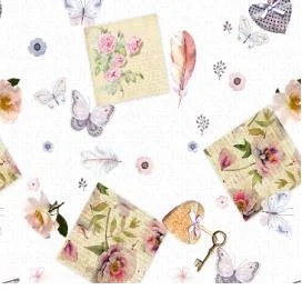 Клеенка ПВХ Флер на тканевой основе 1,4х20м 81078