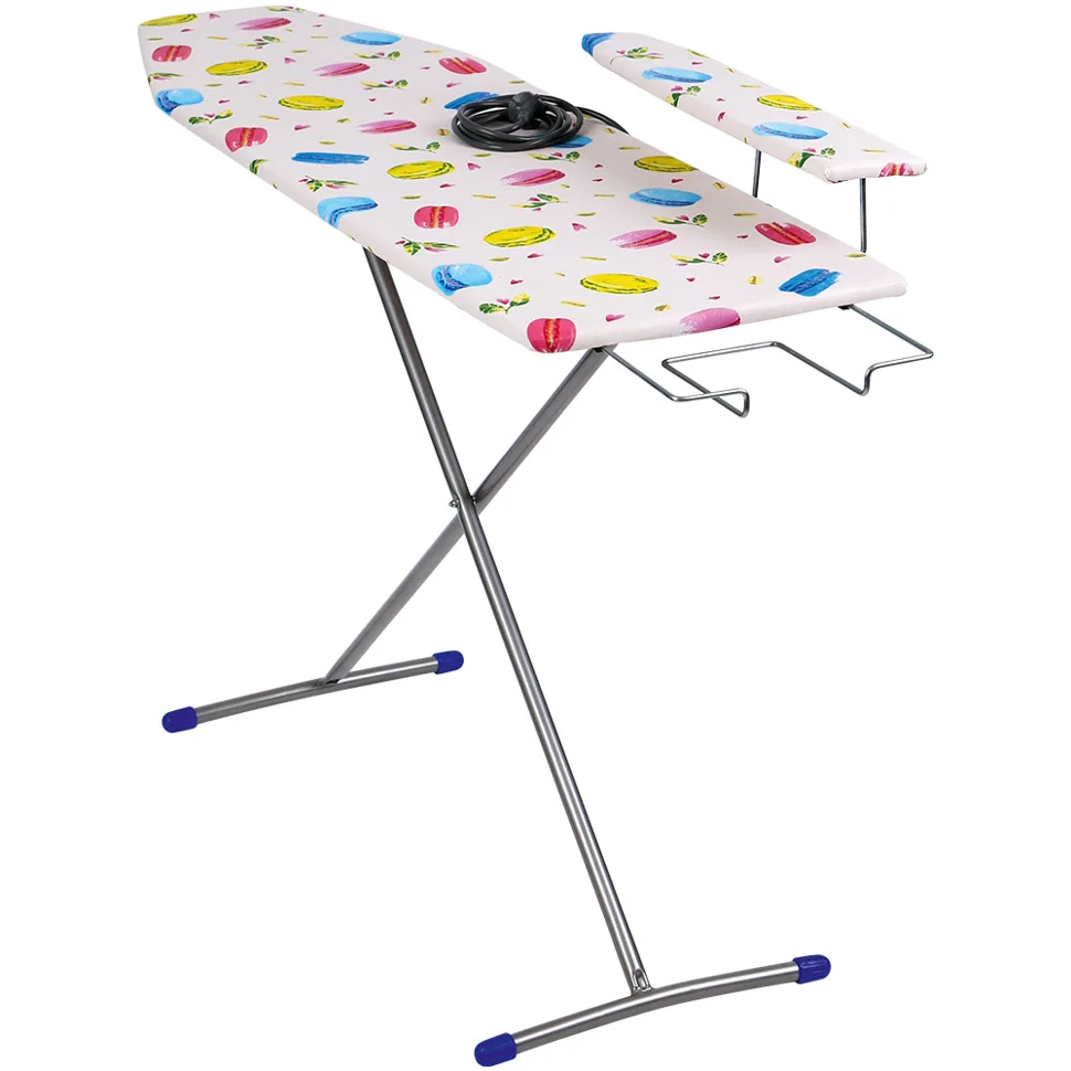 Доска гладильная "Лина-4" в ассортименте (112*34,5) ДСП ткань Доска гладильная "Лина-4" в ассортименте (112*34,5) ДСП ткань