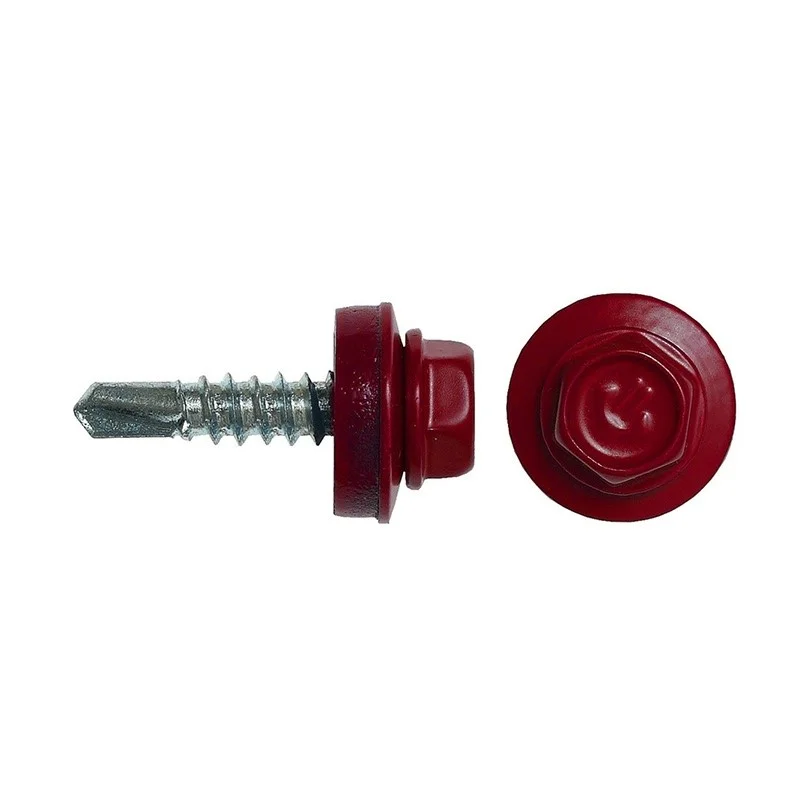 Саморез кровельный 4,8x29 (красное вино) RAL 3005 (ведро №1 70шт) DAXMER