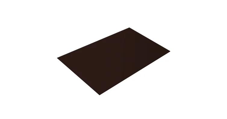 Плоский лист Texture (Drap) RAL 8017 (шоколад), 0.45 мм, 1.25*2м (в пленке)