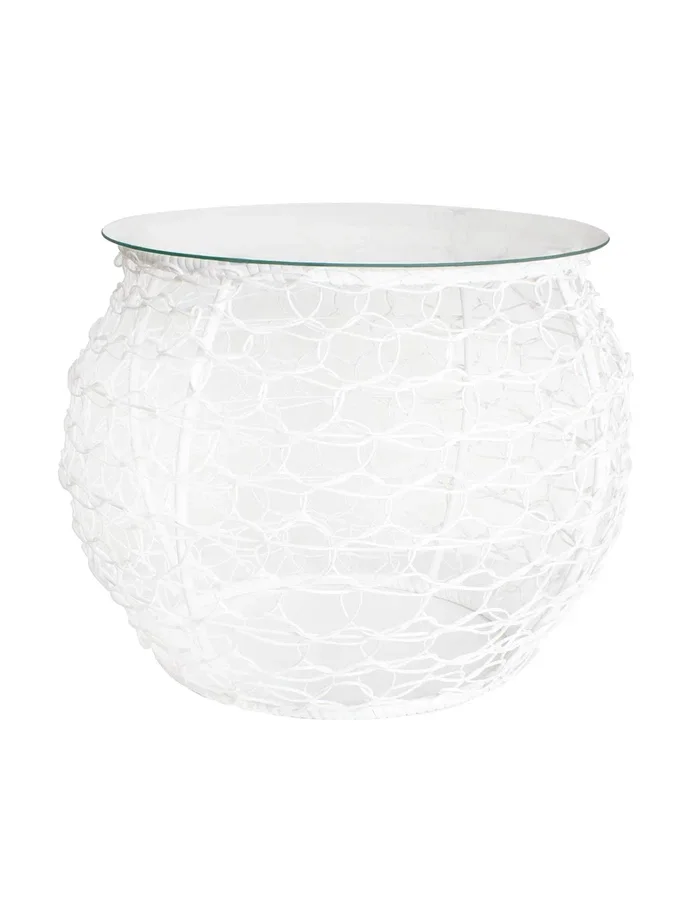 Стол журнальный Бочонок 60 см, бежевый