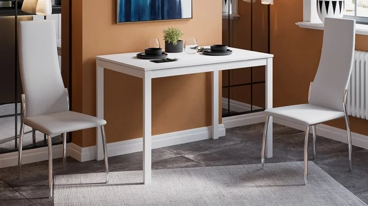 Стол обеденный Слайд раздвижной Тип 2 1100(1600)*680*750 (Белый матовый/Белый)