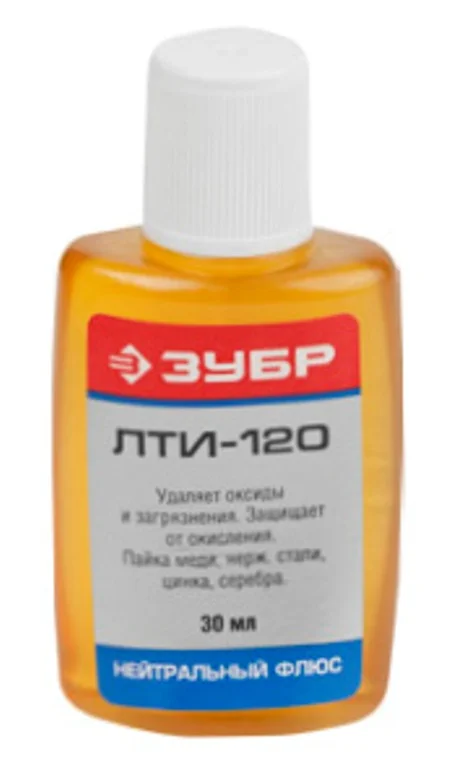 Флюс ЗУБР ЛТИ-120, пластиковый флакон, 30мл