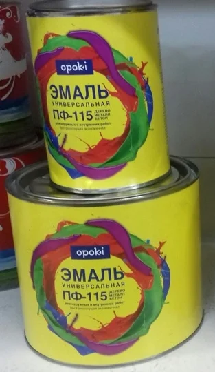 Эмаль ПФ-115 черная 5кг OPOKI