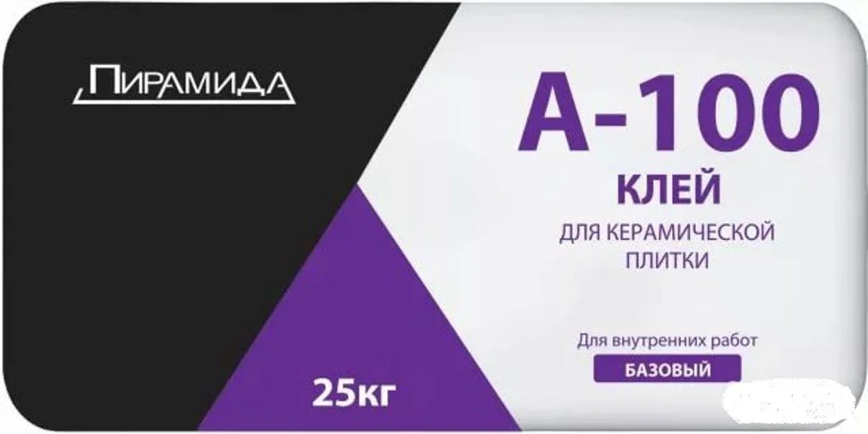 Клей плиточный ПИРАМИДА А100 для керамической плитки 25 кг