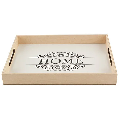 Поднос сервировочный Mallony "HOME" (32*27 см) белый