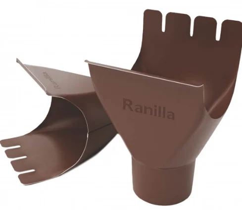 Воронка желоба Ranilla, 125/90 мм, RAL 8017