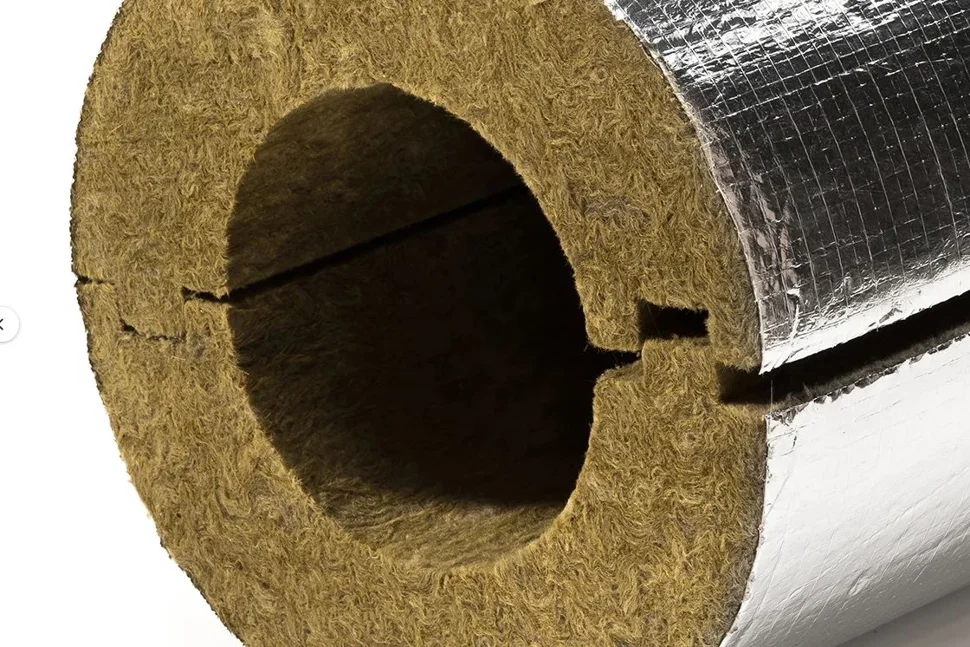 Цилиндры XOTPIPE 50 x 76 мм кашированные фольгой (плотность 100кг/м3)