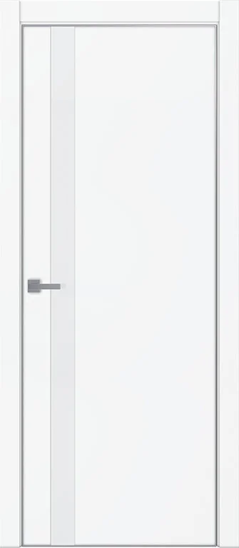 Дверь Uberture TAMBURAT Модель 4104 стекло зеркало GREY, манхеттен,&#160;кромка AL мат.хром 80