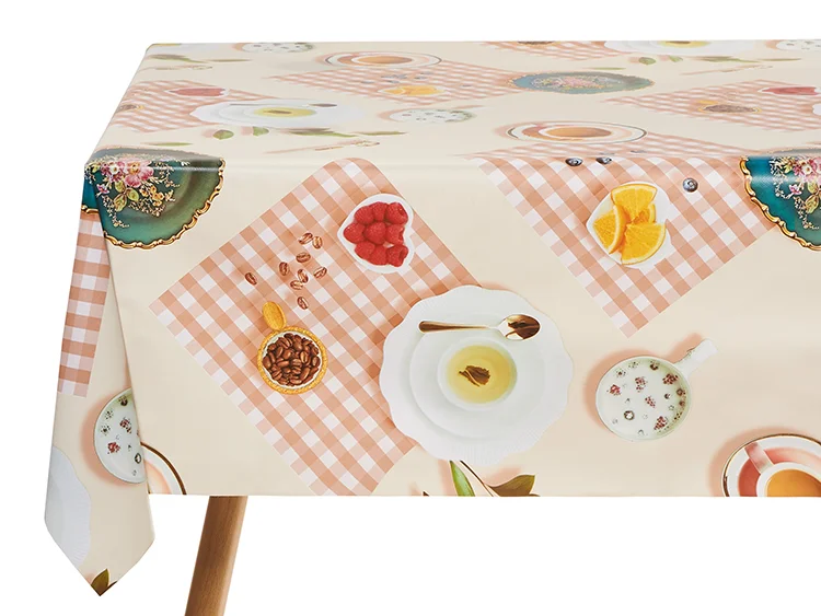 Клеенка ПВХ Жаклин 215, на нетканой основе 1,4х20м. Dekorelle