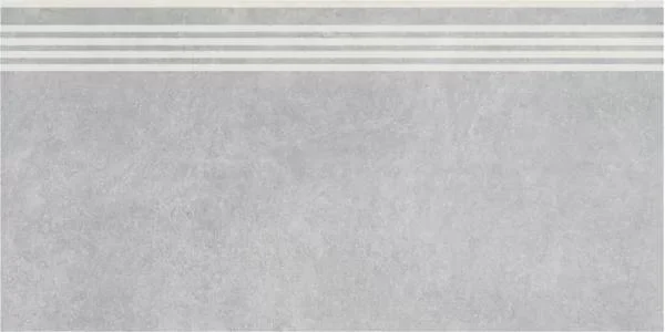 Ступень KERAMA MARAZZI Королевская дорога серый светлый обрезной 30x60x0,9 арт.SG614820R&#92;GR