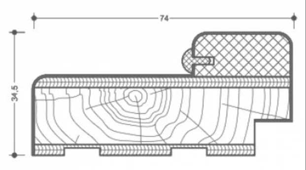 Стойка дверной коробки телескопическая ОКА 75*40*2080 мм олива (массив сосны) Стойка дверной коробки телескопическая ОКА 75*40*2080 мм олива (массив сосны)