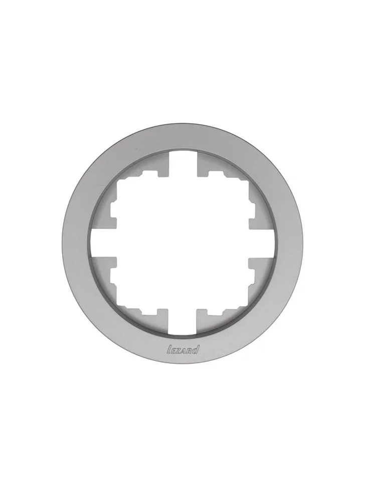 Рамка одноместная Lezard OSEN серый матовый круглая Рамка одноместная Lezard OSEN серый матовый круглая