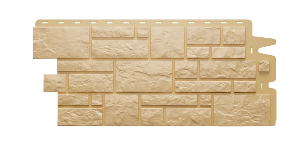 Панель фасадная Docke Burg Standard, цвет кремовый 1,0*0,51 м (S=0.51м2)