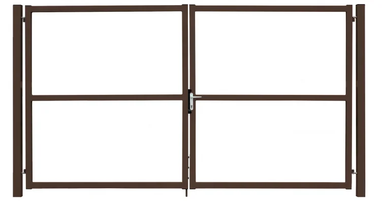 Ворота откатные Эконом (без заполнения) PE RAL 8017 2*4,5м