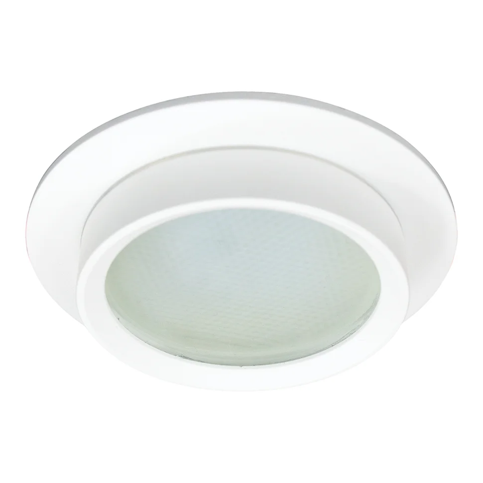 Светильник точечный Feron DL504 15W 230V GX53, IP44 белый круг без лампы