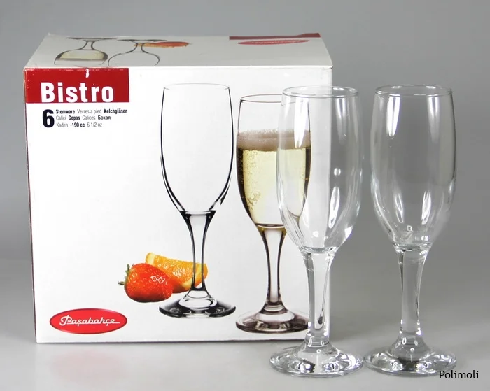 Набор фужеров PSB 44419 для шампанского 190мл БИСТРО (6шт) Набор фужеров PSB 44419 для шампанского 190мл БИСТРО (6шт)