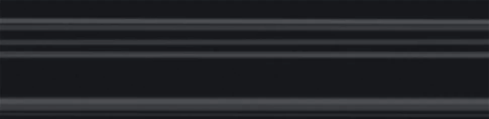 Бордюр KERAMA MARAZZI Багет Альвао черный матовый 20x5x1,9 арт.BLB050