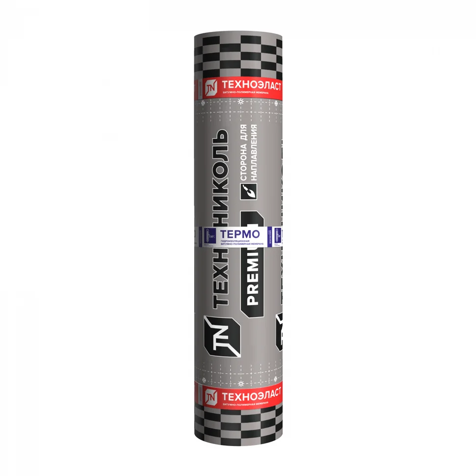 Техноэласт Термо ЭКП сланец серый (10х1,0) кв.м. масса 5,0 кг/м2, РУЛОН, 23 рулонов на поддоне