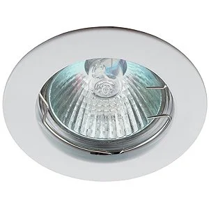 Светильник точечный ЭРА KL1 WH литой простой MR16,12V/220V, 50W белый