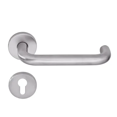 Комплект дверной фурнитуры APECS H-0203-INOX (HN-42 SN) (ручка+накладка)