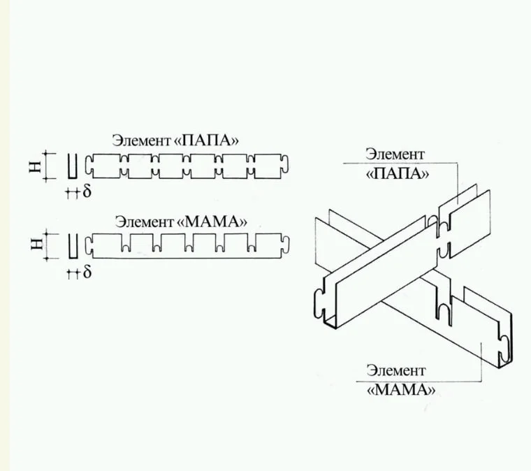 Грильято Албес 75х75 GL15 (высота 37/ширина 15) "мама" белый (оцинковка)