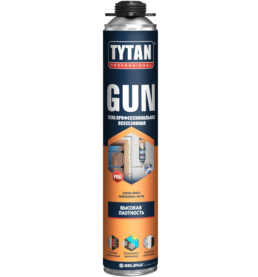 Пена монтажная профессиональная TYTAN Professional GUN всесезонная 750 мл