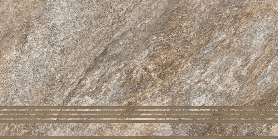 Керамогранит GLOBAL TILE Thor_GT бежевый Ступень 30x60 арт.ST216VG