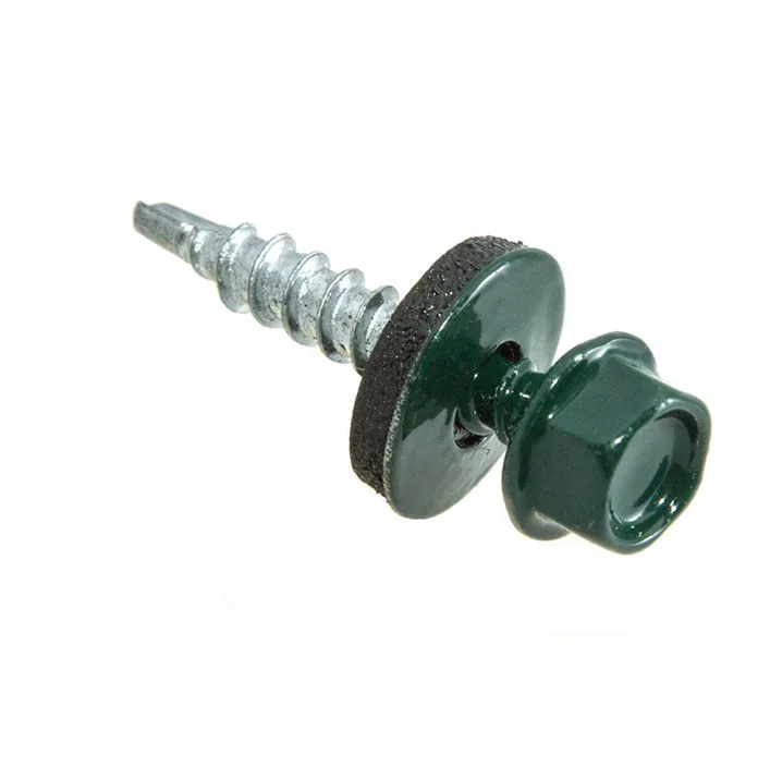 Саморез кровельный 4,8x70 сверло №1 (зелёный моx) RAL 6005 (уп 100шт) Bh Саморез кровельный 4,8x70 сверло №1 (зелёный моx) RAL 6005 (уп 100шт) Bh