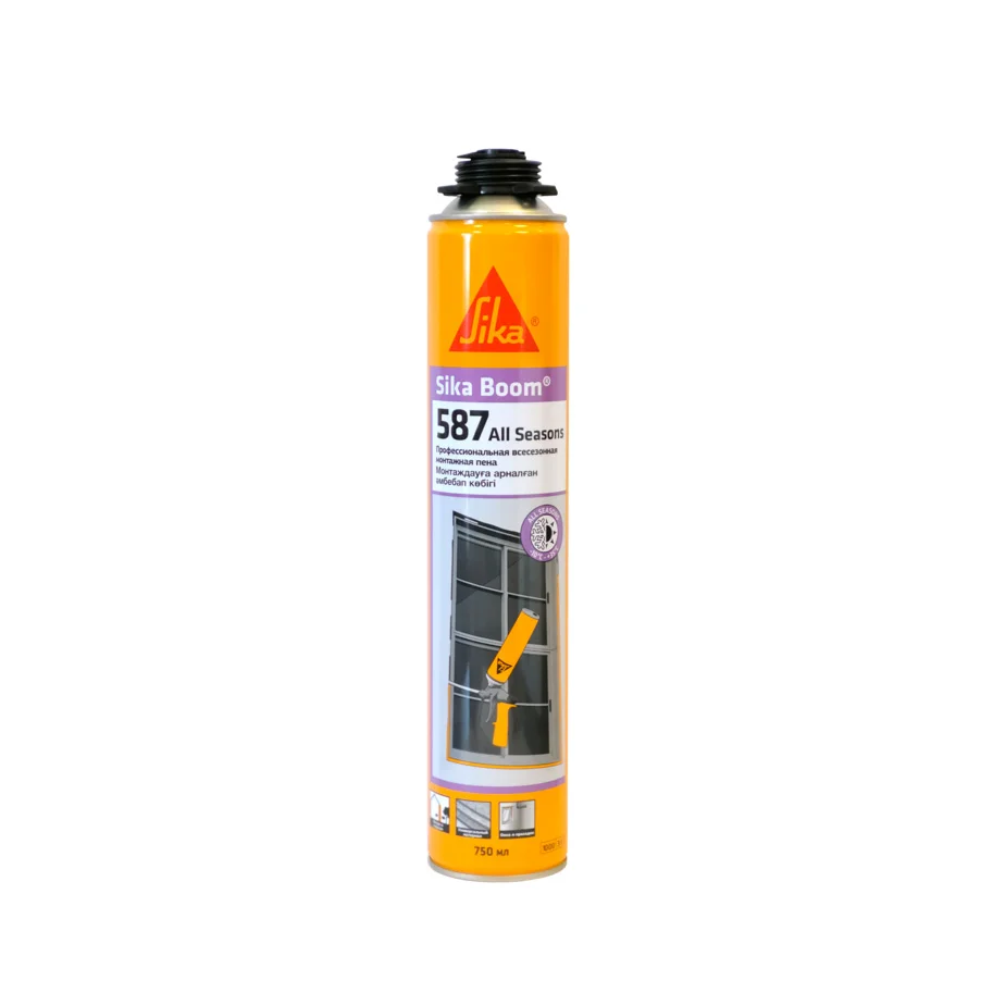 Пена монтажная профессиональная SIKA Boom 587 All Seasons всесезонная 750 мл Пена монтажная профессиональная SIKA Boom 587 All Seasons всесезонная 750 мл