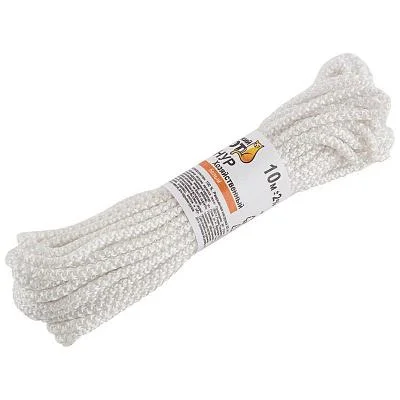 Шнур вязанный хозяйственный белый d3 мм 10 м РЫЖИЙ КОТ