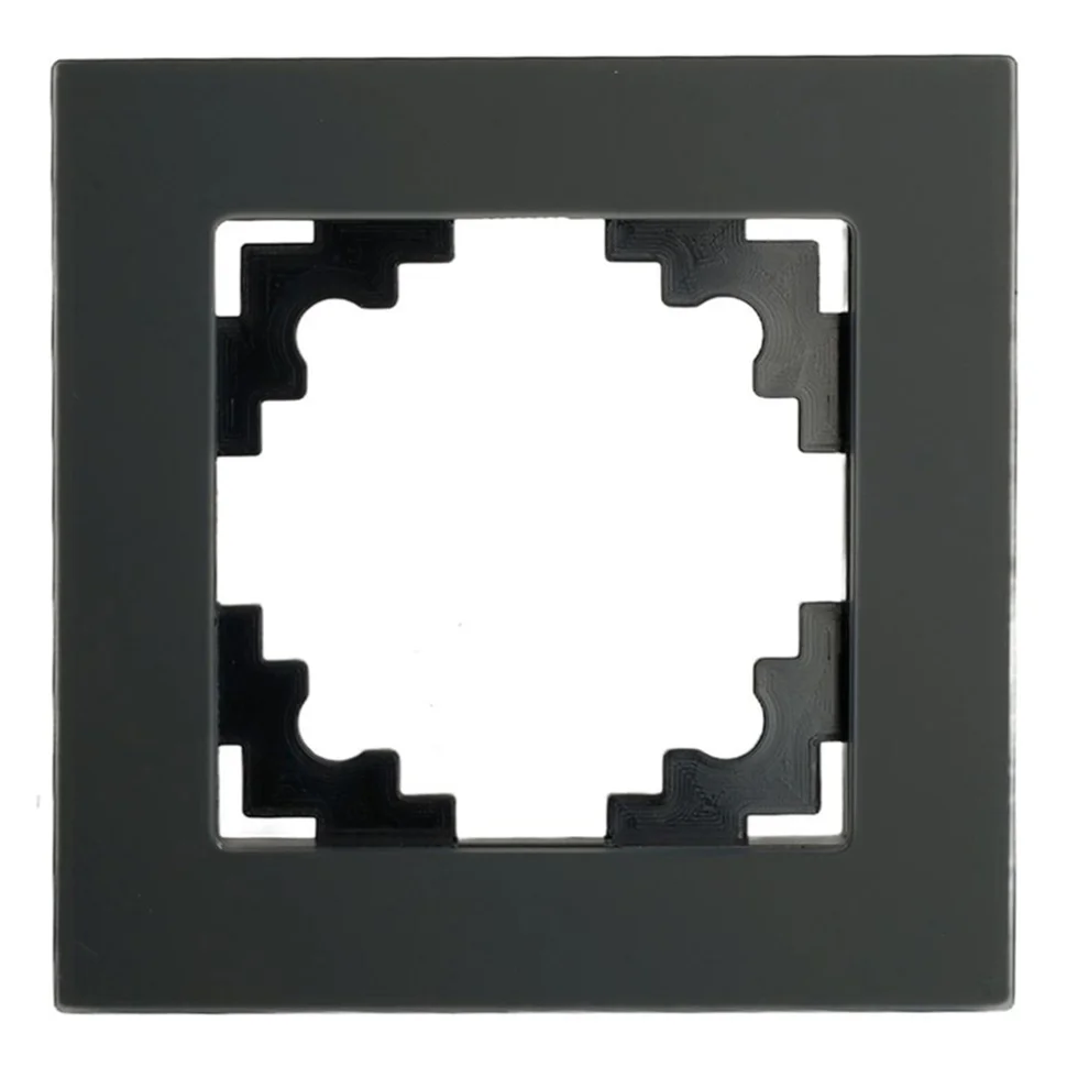 Рамка одноместная STEKKER Катрин черный матовый стекло (GFR00-7001-05М) Рамка одноместная STEKKER Катрин черный матовый стекло (GFR00-7001-05М)