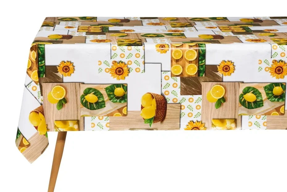 Клеенка ПВХ Жаклин 711, на нетканой основе 1,4х20м. Dekorelle