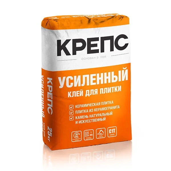 Клей плиточный КРЕПС УСИЛЕННЫЙ для керамогранита 25 кг