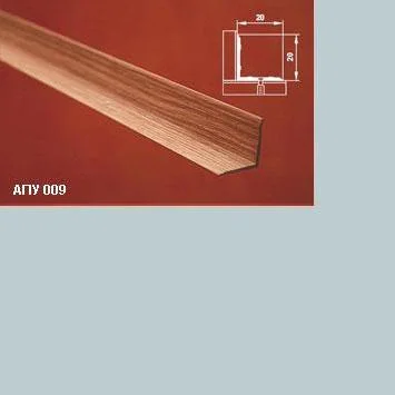Порог АПУ 009 алюминиевый 2700*20*20 мм угловой внутренний (01 серебро)