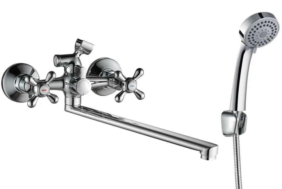 Смеситель ESKO Vienna VN 31-2 для ванны, излив 350мм, с аксессуарами