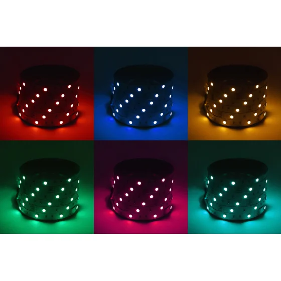 Лента светодиодная ЭРА LS5050-7,2-30-12-RGB-IP20-2year-5m многоцветная