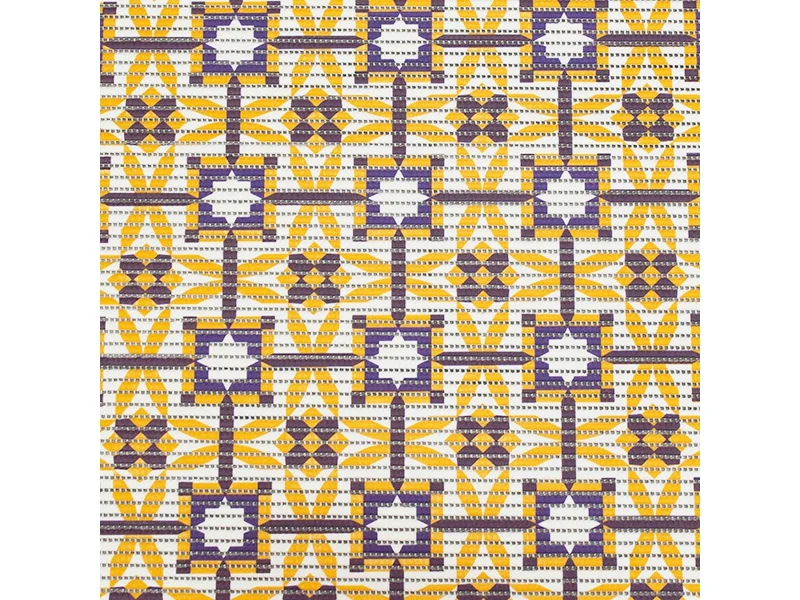 Коврик из вспененного ПВХ "ПРЕОБРАЖЕНИЕ" 1,30х15м 210PT-yellow-violet